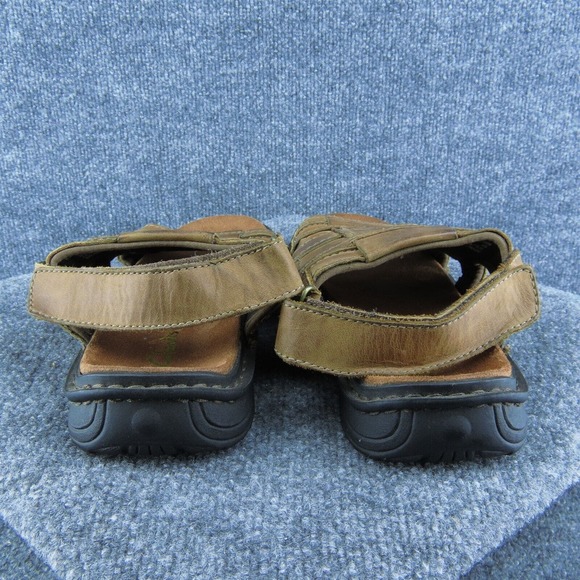 Clarks  Men Gladiator Sandals Brown Leather Hook & Loop Size 10 Medium - Picture 5 of 10